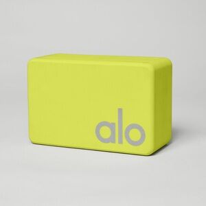 ALO YOGA Uplifting Yoga Block - Highlighter/Silver